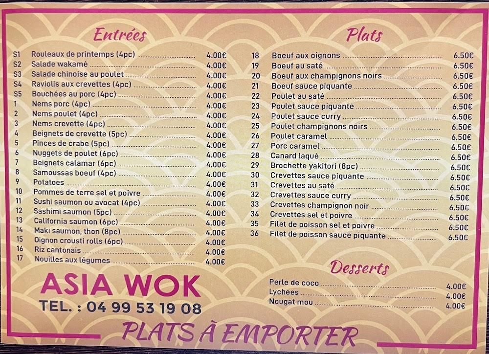 Asia Wok - Menu Image 2