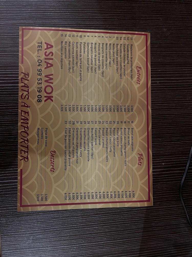 Asia Wok - Menu Image 4